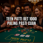 Permainan Teen Patti bet 1000 di meja kasino